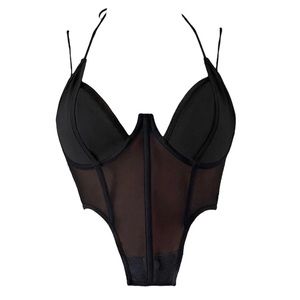 Modern black corset